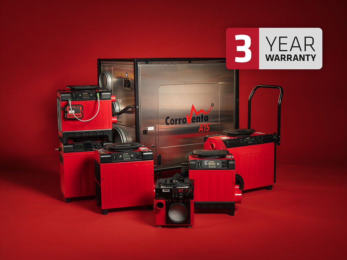 Corroventa 3 year warranty